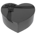 NUOBESTY Heart Shaped Box, Heart Box for Flowers Arrangements Empty Black with Lid for Valentine s Day, Mother s Day, Annivers