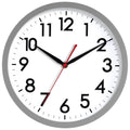 AKCISOT Wall Clock 10 Inch Silent Non-Ticking Modern Clocks Battery Operated - Analog Classic for Office, Home, Bathroom, Kitche