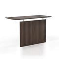 Safco Products Medina Desk Non-Handed Straight Bridge ,Textured Brown Sugar