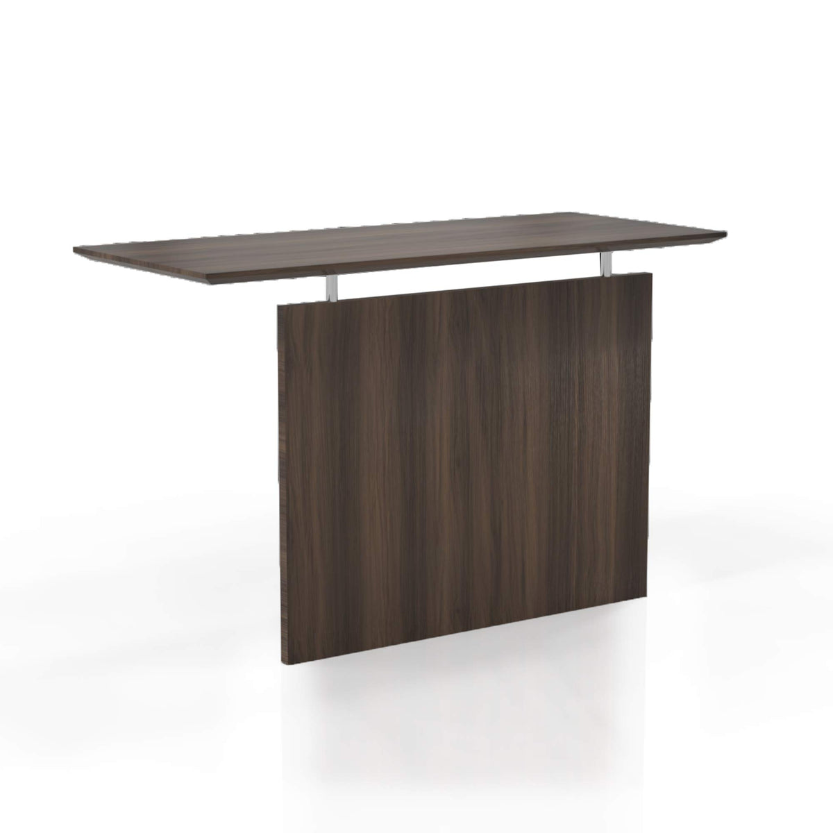 Safco Products Medina Desk Non-Handed Straight Bridge ,Textured Brown Sugar