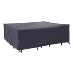 F&J Outdoors Patio Furniture Covers, Waterproof Uv Resistant Rip-Stop Cover For Outdoor Furniture, Grey, 90'Wx60'Dx27.5'H