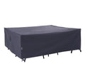 F&J Outdoors Patio Furniture Covers Waterproof Anti-UV Rip-stop Fabric Large Outdoor Furniture Cover, Grey, 108Wx82Dx27.5H