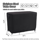 Kingling Outdoor Prep Table Cover, Waterproof Stainless Steel Table Cover Metal Table Cover Protection For Patio Kitchen Prep/Work Table - 60''L X 30''W X 34''H