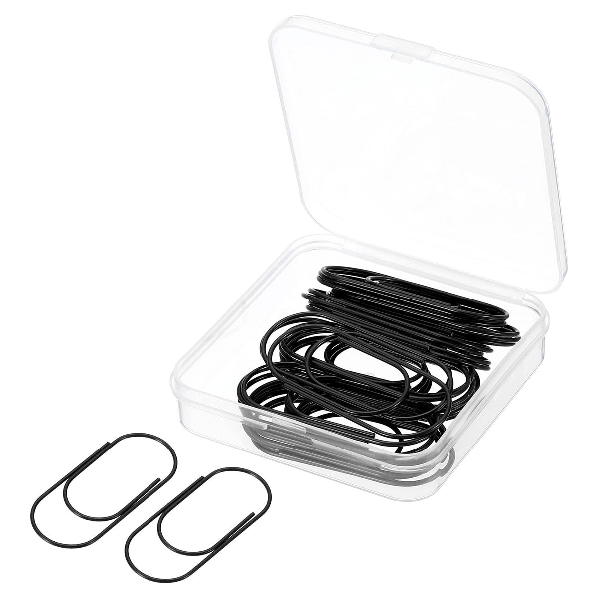 Meccanixity Wide Paper Clip Coated Large Clips Bookmarks With Box 2 Inch Gold Tone For Organize Office Home, Pack Of 30