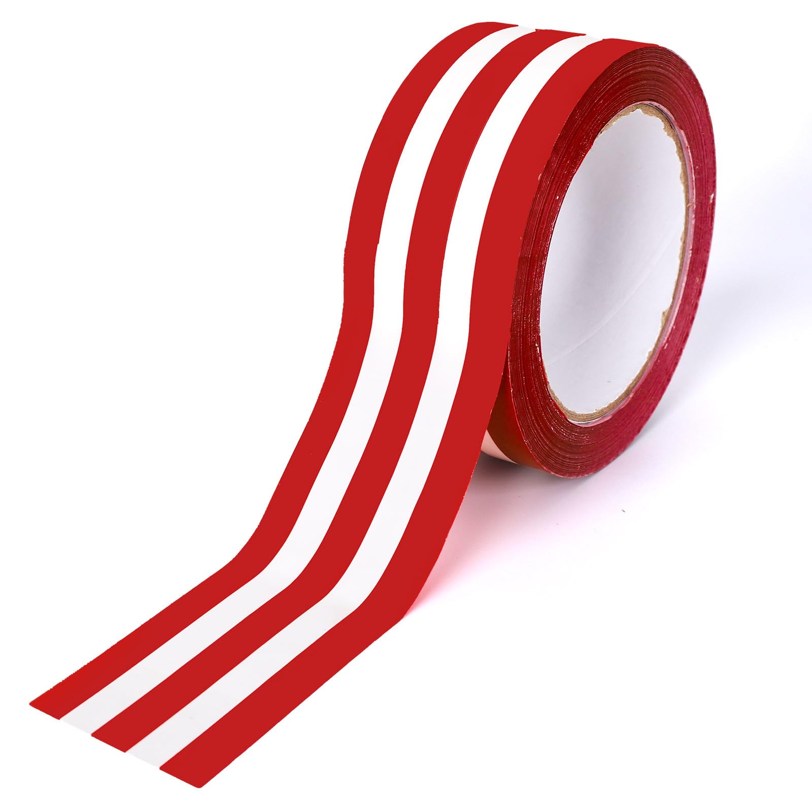 Whaline Valentine'S Day Packing Tapes Classic Red White Stripe Printed Tapes Waterproof Packing Shipping Tapes Gift Wrapping Tap