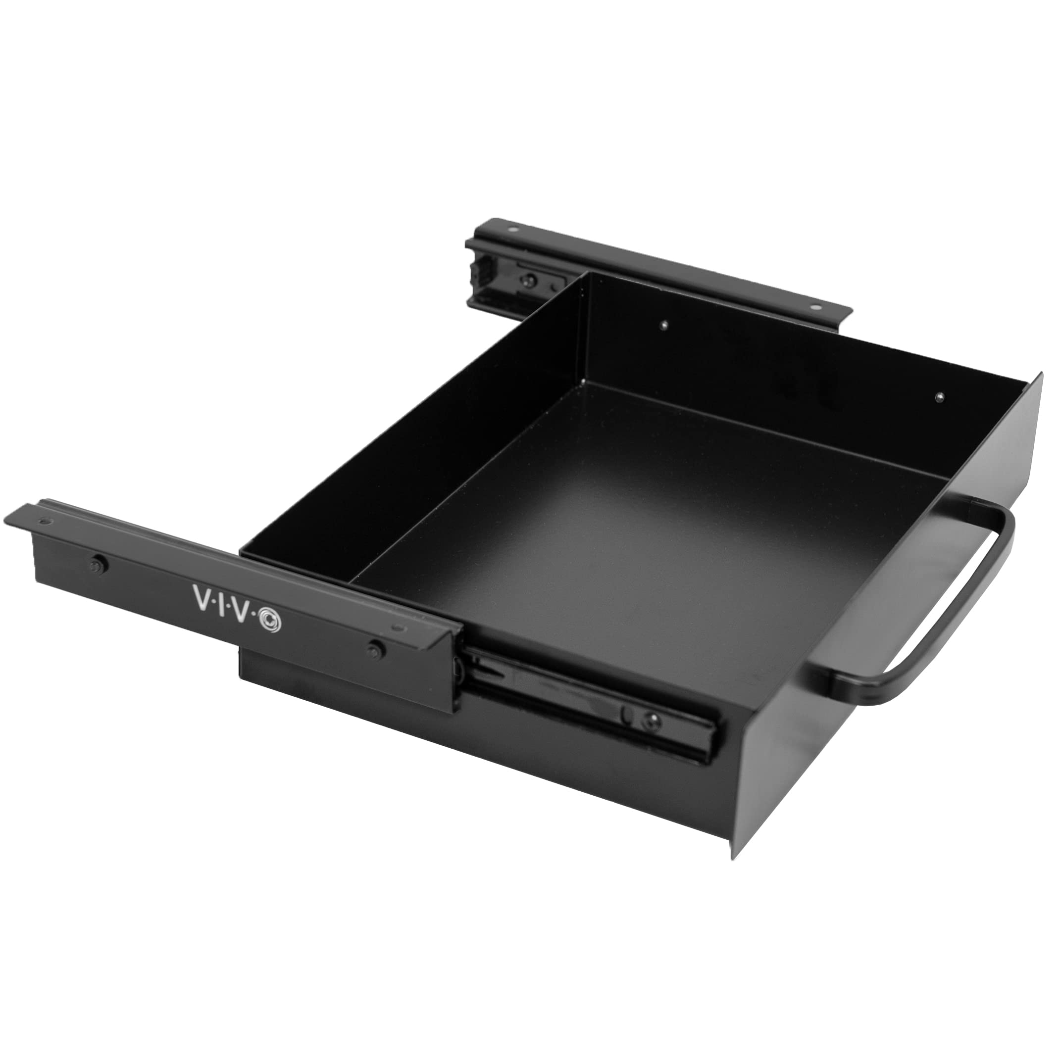 VIVO 13 inch Under Desk Mounted Sliding Pull-out Drawer for Office Desk, Pull Handle, Storage Organizer for Sit Stand Workstatio
