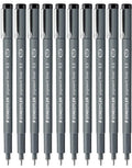 Staedtler Staedtler 0.3 Mm Pigment Liner Fineliner Sketching Drawing Drafting Pens Pack Of 10