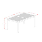 East West Furniture Cmcn5Nc5N Cameron 5 Piece Patio Garden Set Includes A Rectangle Outdoor Acacia Wood Dining Table And 4 Folding Adjustable Arm Chairs, 36X66 Inch