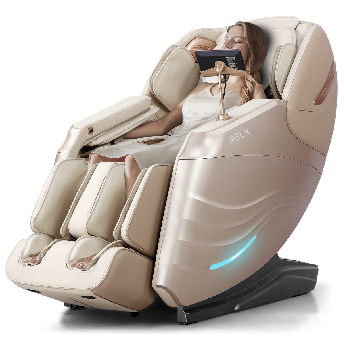 RELX 2026 Massage Chair Full Body, 20 Modes Zero Gravity SL-Track Shiatsu Massage Chair Built-in Heat System, Airbag Massage wit