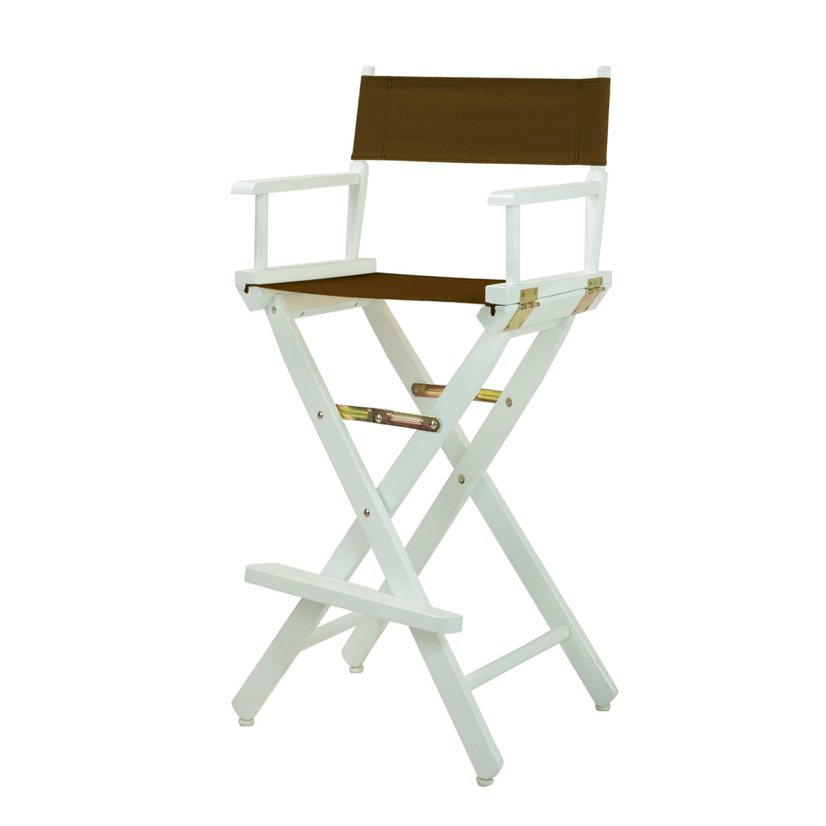 Casual Home 230-01/021-45 Director Chair 30&quot; - Bar Height Whiteframe/Brown Canvas