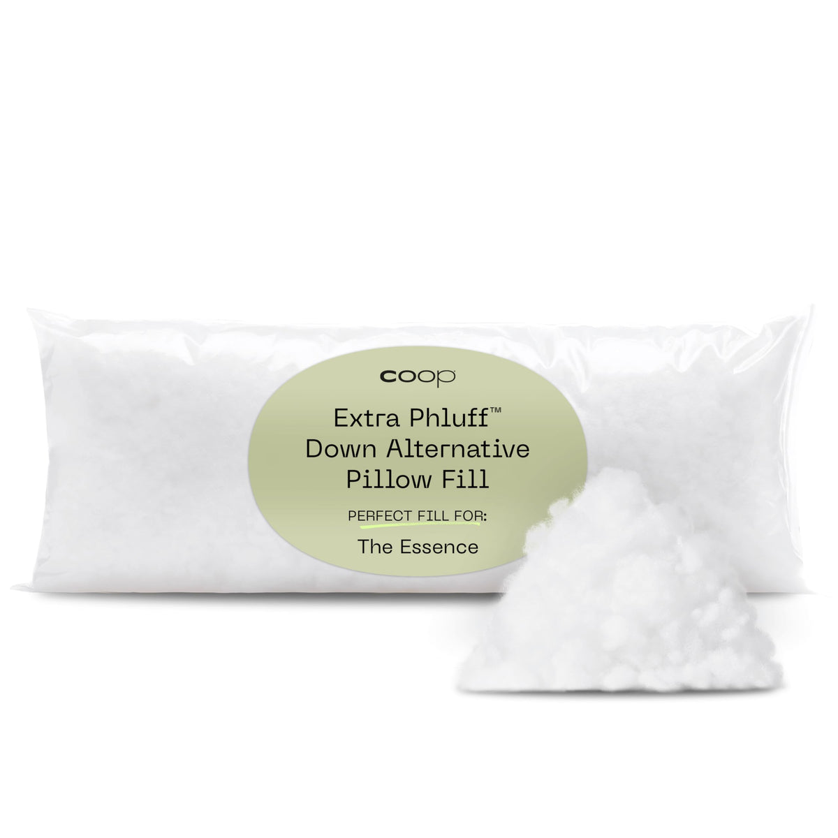 Coop Home Goods Extra Phluff Pillow Filler, 3Oz Bag Of Poly Fil Fiber Fill For Down Alternative Pillow, Polyfill Stuffing For Be