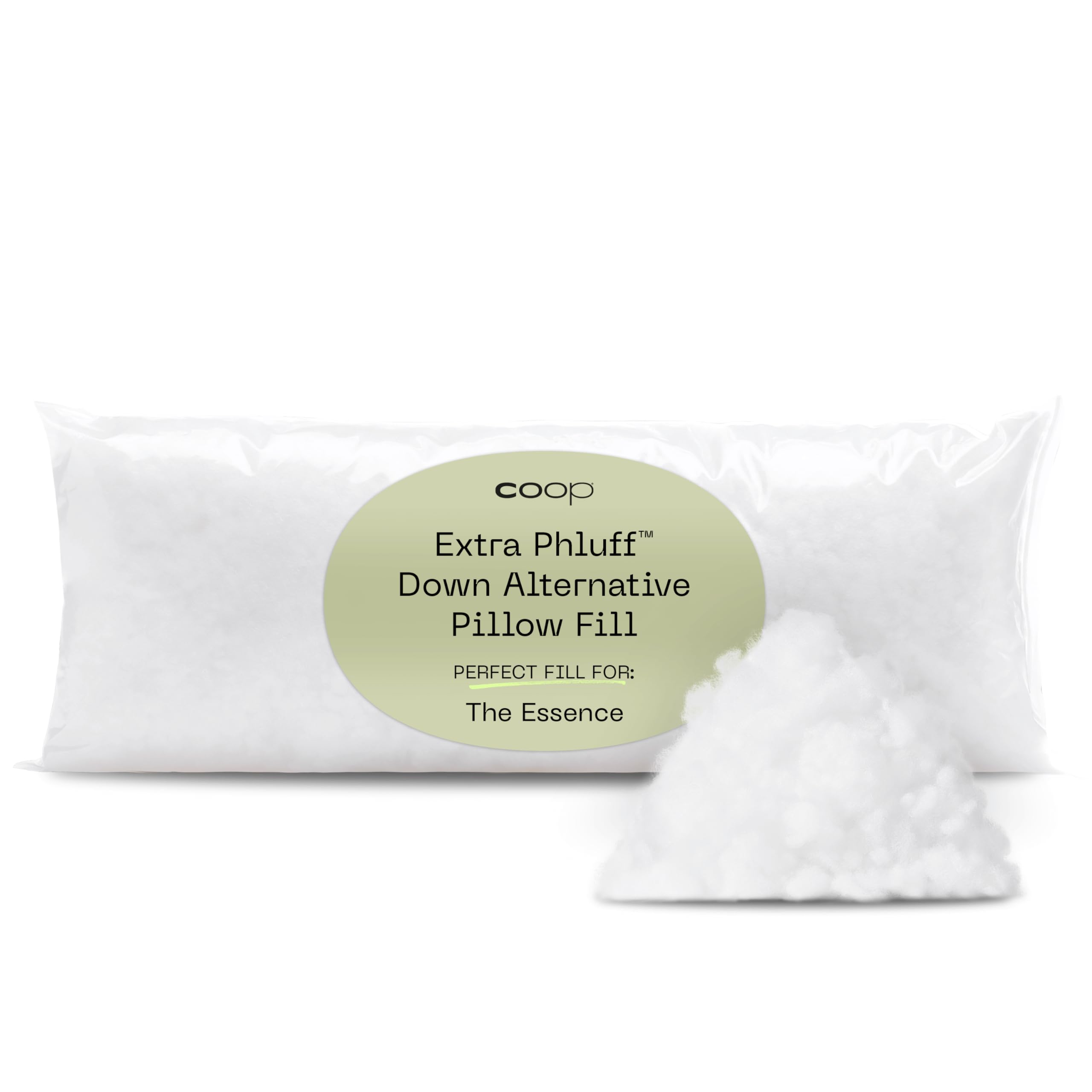 Coop Home Goods Extra Phluff Pillow Filler, 3Oz Bag Of Poly Fil Fiber Fill For Down Alternative Pillow, Polyfill Stuffing For Be