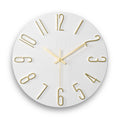 fapugh 12 Inch Wall Clock Silent Non Ticking, Preciser Modern Style Decor Clock for Home, Office, School, Kitchen, Bedroom, Livi