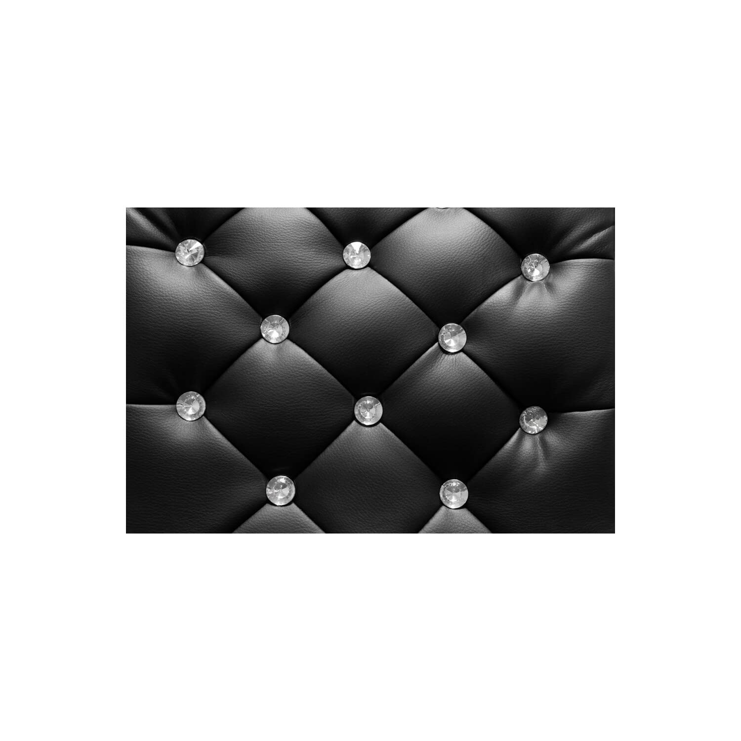 Best Master Swivel Bar Stool With Crystal And Tufted Look In Black (Set Of 2)