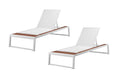 Pangea Home Avra Lounger, White