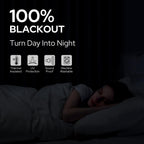Homeideas 100% Blackout Curtains 2 Panels Faux Linen Curtains Royal Blue Room Darkening Curtains 52 X 63 Inches Thermal Insulate