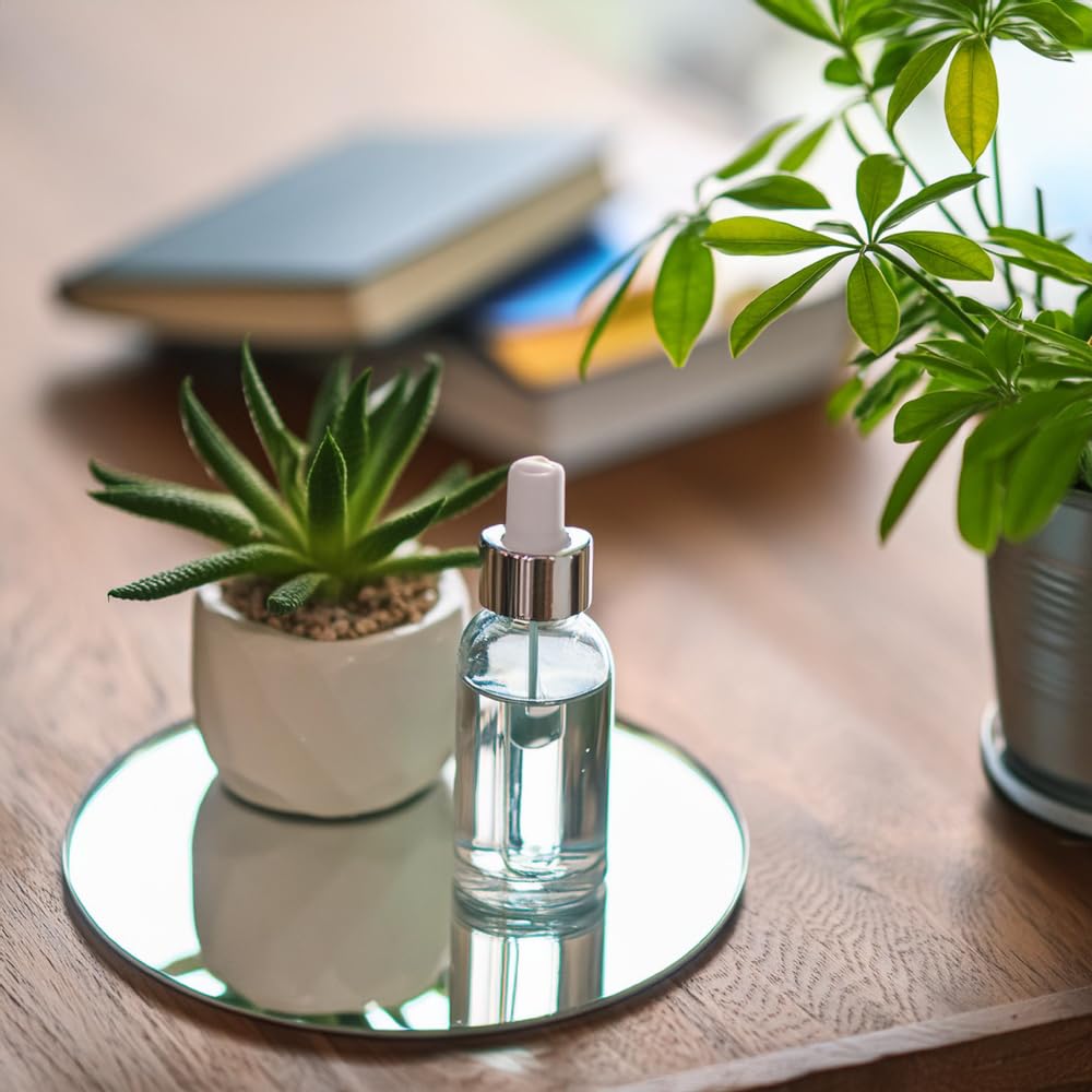 8 Inch, Pack Of 1 Small Mirror For Crafts, Round Mirror For Tables At Wedding, Mirror Tiles For Crafts And Diy Projects