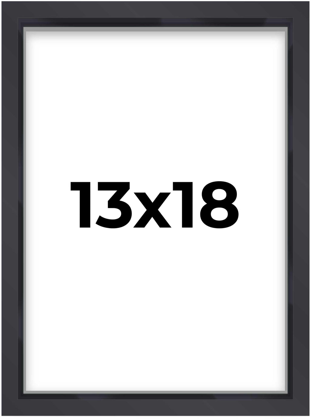 13x18 Shadow Box Frame Contemporary Black | 1'' Depth of Usable Space| Interior Size 13x18 or 18x13 Inches| UV Resistant Acrylic