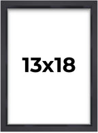 13x18 Shadow Box Frame Contemporary Black | 1'' Depth of Usable Space| Interior Size 13x18 or 18x13 Inches| UV Resistant Acrylic
