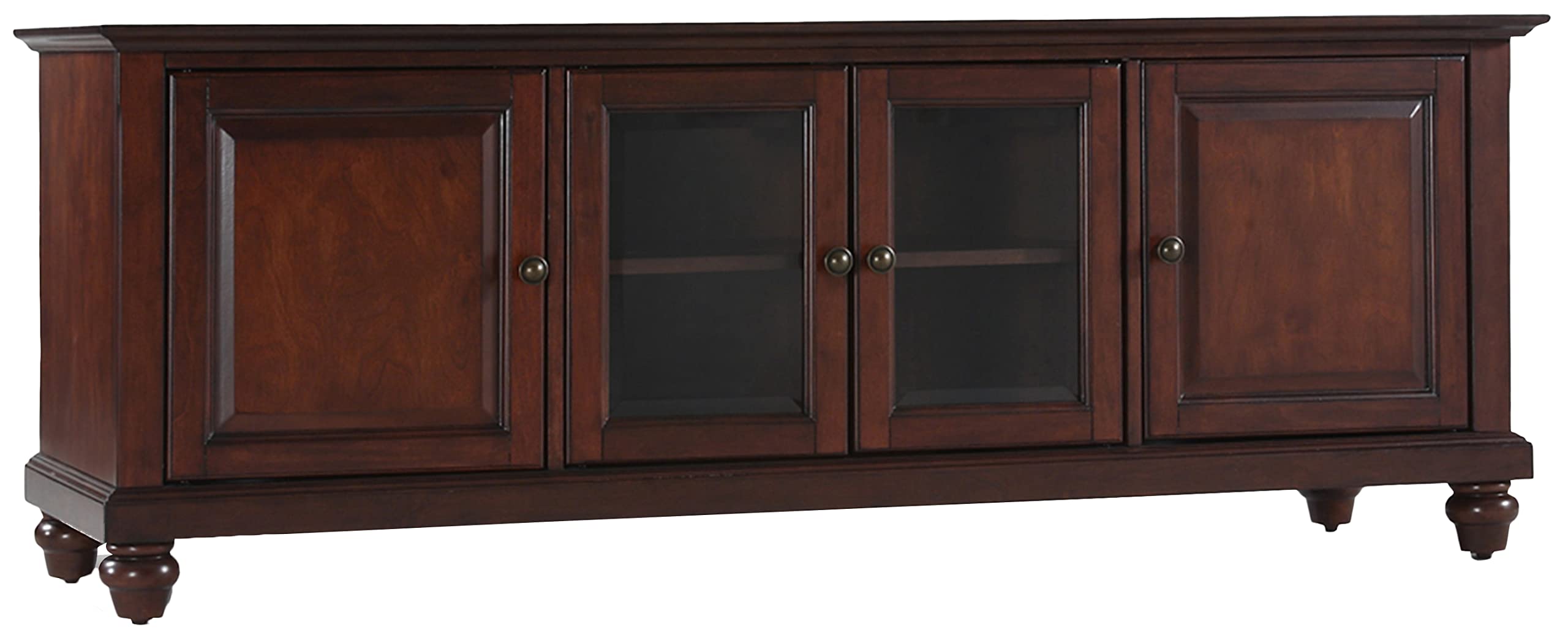 Crosley Furniture Cambridge 60-Inch Low-Profile Stand, Classic Cherry