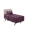 Hearth & Harbor Extra Deep Pocket Twin Sheets - 3 Piece Hotel Luxury Twin Sheet Set Fits Up To 24' Mattress - Ultra Soft Luxury Twin Bed Sheet Set - Soft & Breathable, Twin, Purple Eggplant
