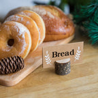 Jofefe 20Pcs Wood Place Card Holders And 24Pcs Kraft Table Place Cards, Rustic Table Number Holders, Food Labels, Name Card Phot