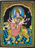 Rastogi Handicrafts Cotton Wall Hanging Indian 40  X 30  Poster Size (DURGA-G)
