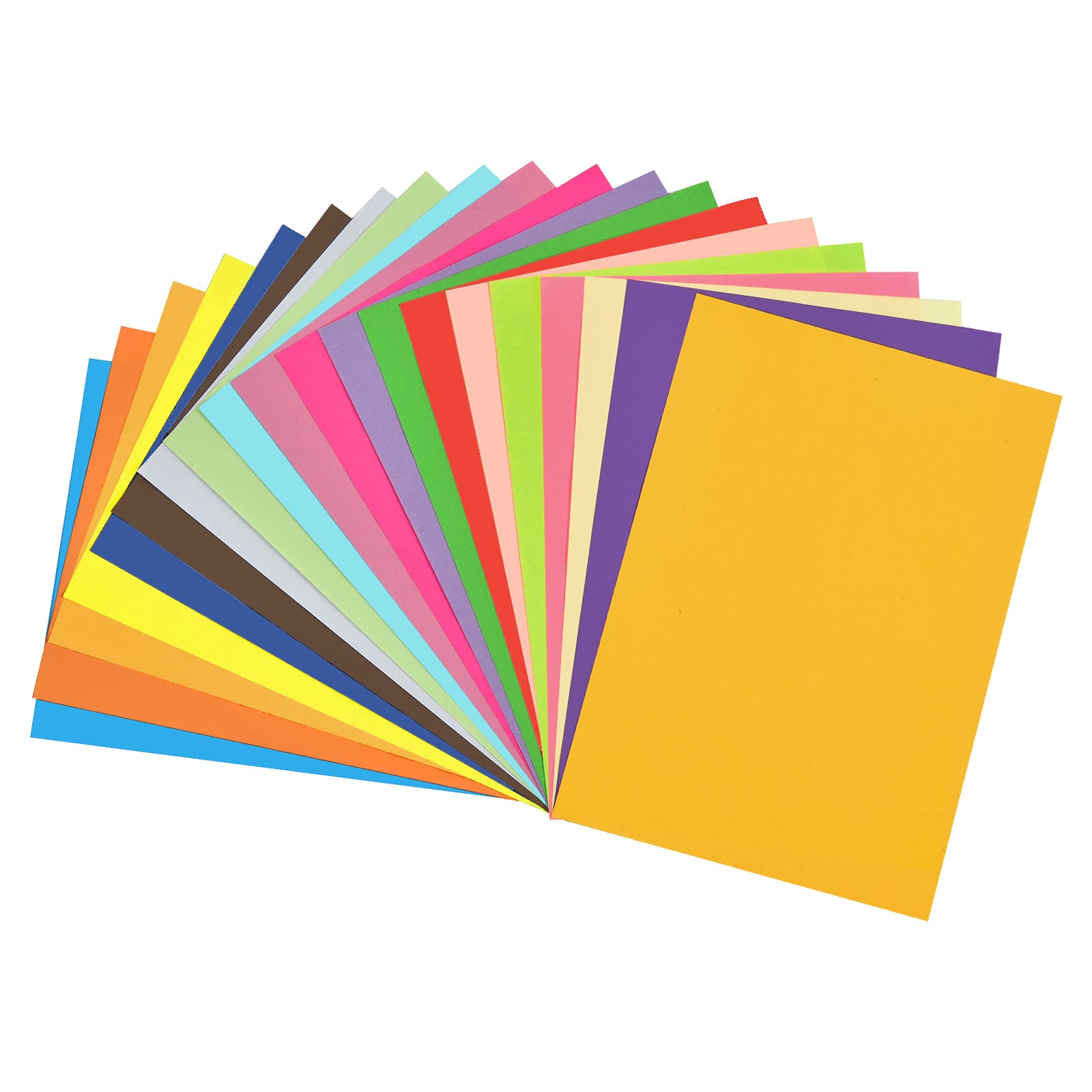 Wenmer Colored Paper A4 Colored Printer Paper Color Paper Decorative 100 Sheets 20 Assorted Colors Paper For Diy Arts Crafts 8.3