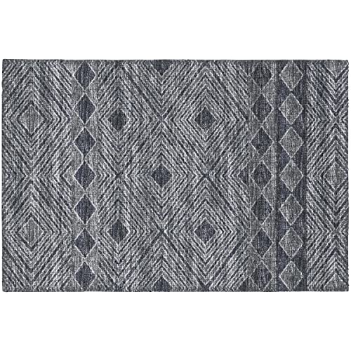 Sedona Sn1 Black Transitional Rug Rectangle 5' X 7 ' 6"