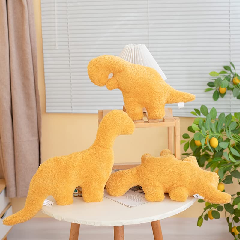 Lixzuch 6 Pack Mini Chicken Nugget Pillow Plush, 8.8 Inches Stuffed Animal Toy, Dinosaur Party Decoration Gift For Kids