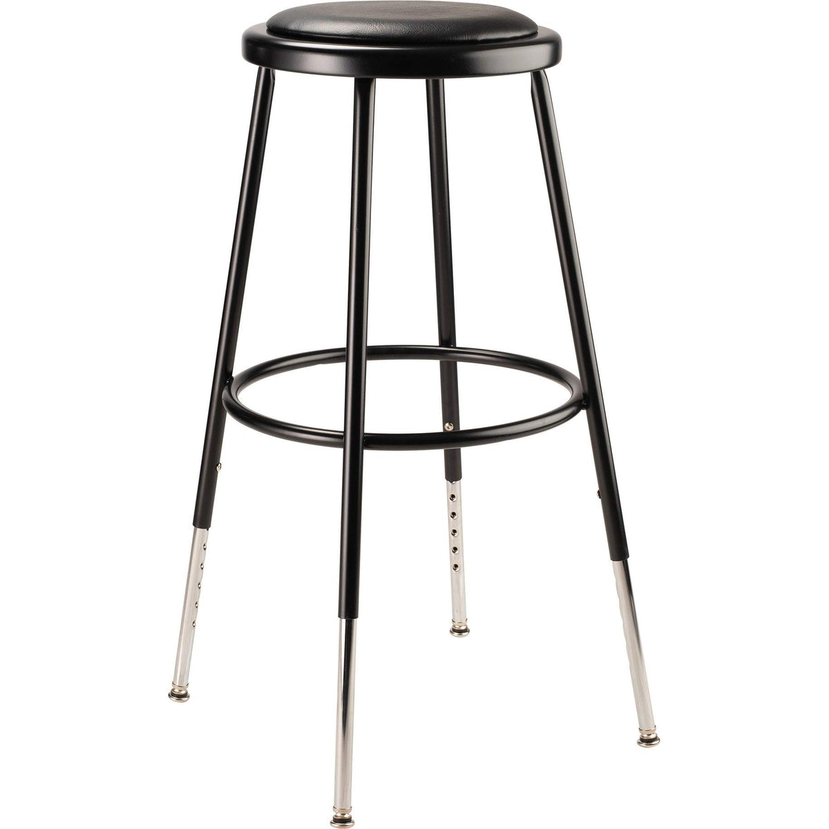 NPS 25&quot;-33&quot; Height Adjustable Heavy Duty Vinyl Padded Steel Stool