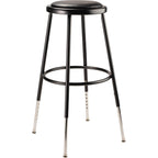 NPS 25"-33" Height Adjustable Heavy Duty Vinyl Padded Steel Stool