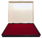 Uimprint Extra Large 8' X 12' Industrial Rubber Stamp Ink Pad In Metal Case, Red Stamp Pad