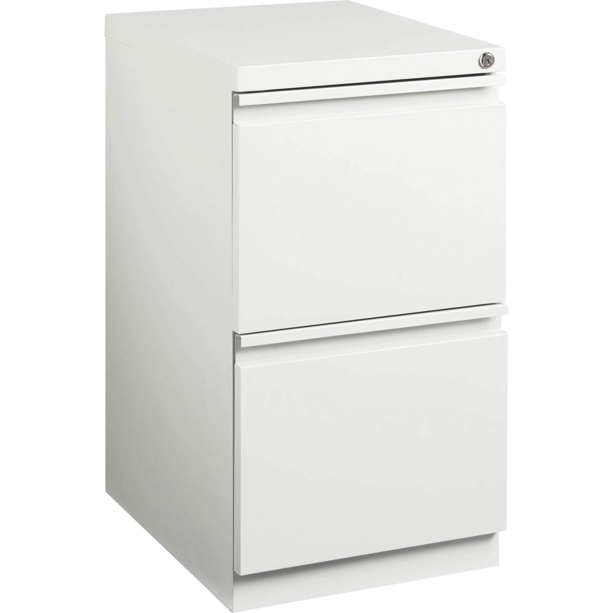 Lorell 20&quot; F/F Mobile Pedestal File Cabinet, 27.8&quot; X 15&quot; X 19.9&quot;, White