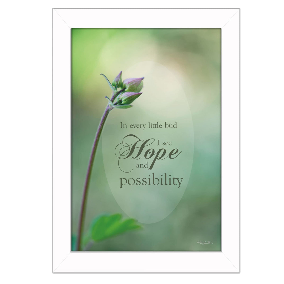Hope 3 White Framed Print Wall Art