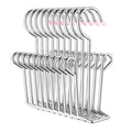 Leoyoubei 10 Pack Stainless Steel Shoes Hanger Drying Rack for Dehumidifying Hanging Leather Shoes,Double Hook Design Drying She