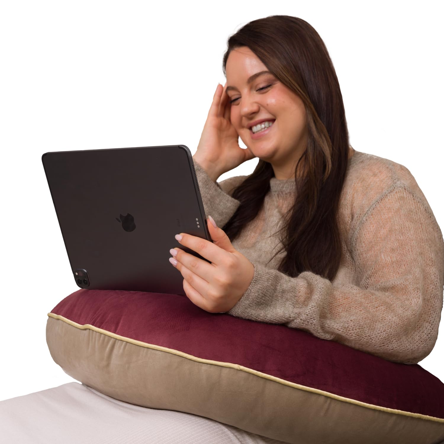 Legendary Valari Pillow | Reading, Gaming, & Crochet Support Pillow | Ergonomic Arm Pillow For Adults With A Breathable, Machine