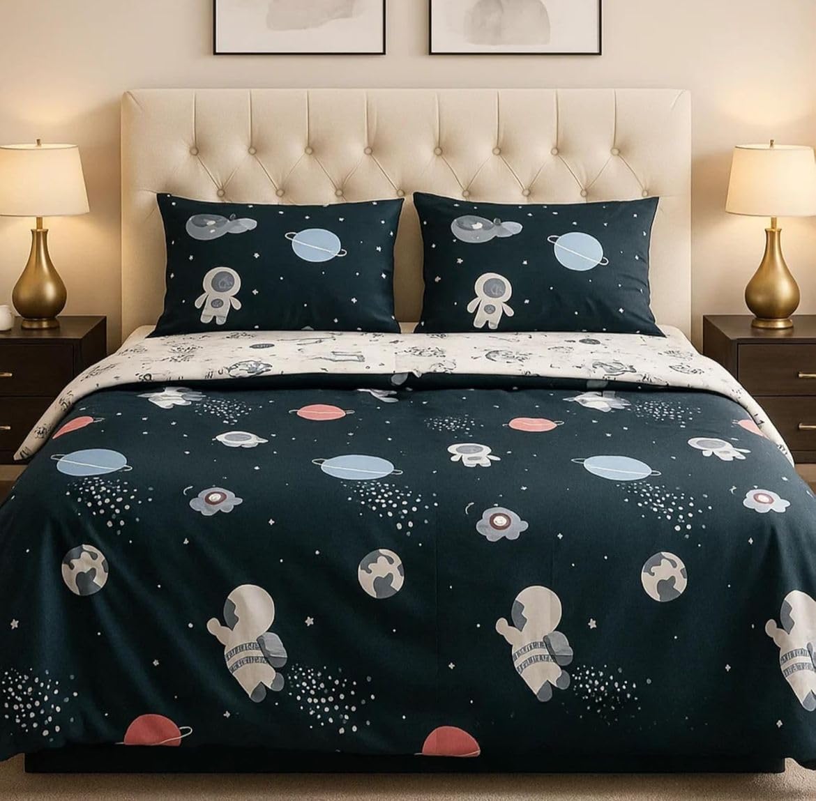 Bliss Petal Supersoft Cotton Single Bed Cartoon Print Ac Comforter/Blanket/Duvet/Quilt For Kids. Size (60 X 90 Inches). (Dark Gr
