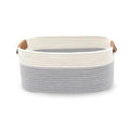 2Gudds Jute Cotton Storage Gift Basket, Rectangle Case For Closet, Packing, Wedding Organizer Box Jute Basket Handwoven EcoFrie