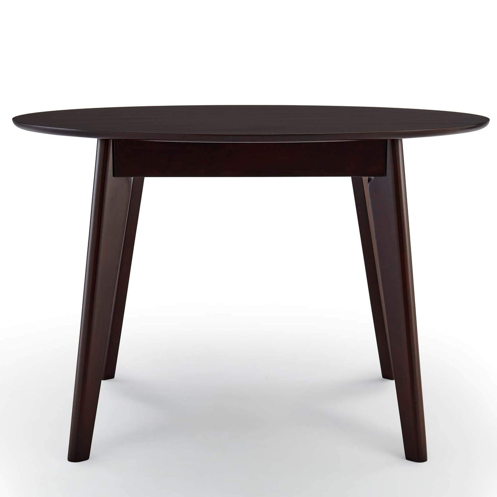 Modway Vision 45" Round Dining Table, Cappuccino