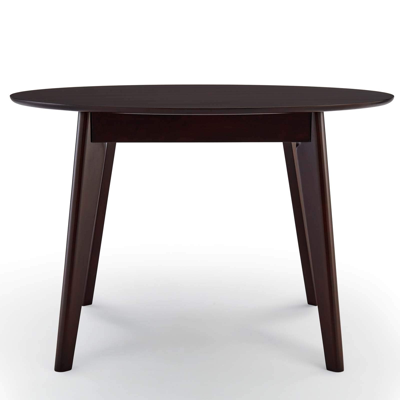 Modway Vision 45" Round Dining Table, Cappuccino