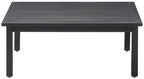 Crosley Furniture Clark Weather Resistant Metal Outdoor Coffee Table for Patio, Deck, Porch, Matte Black