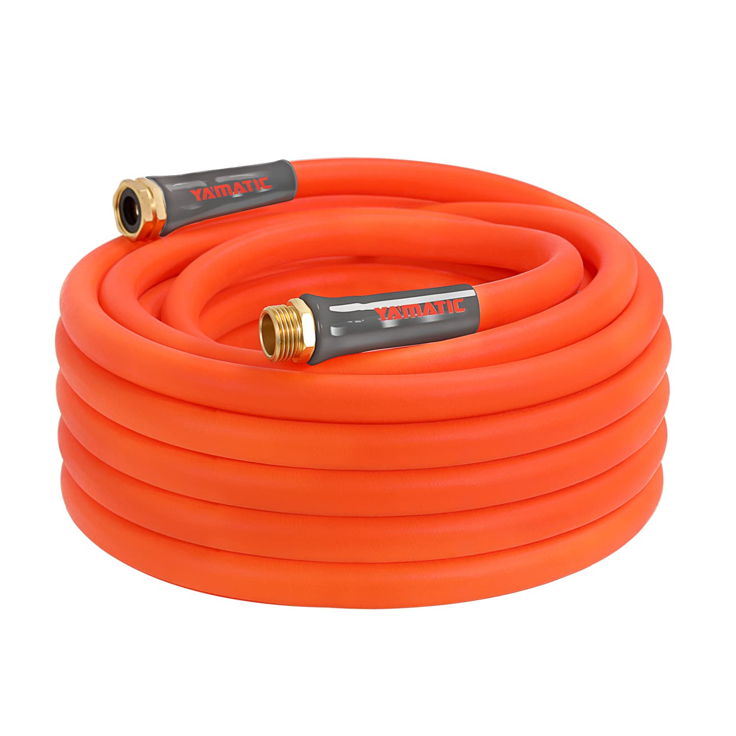 Yamatic Heavy Duty Garden Hose 5/8 In X 30 Ft, Super Flexible Water Hose, All-Weather, Lightweight, Burst 600 Psi