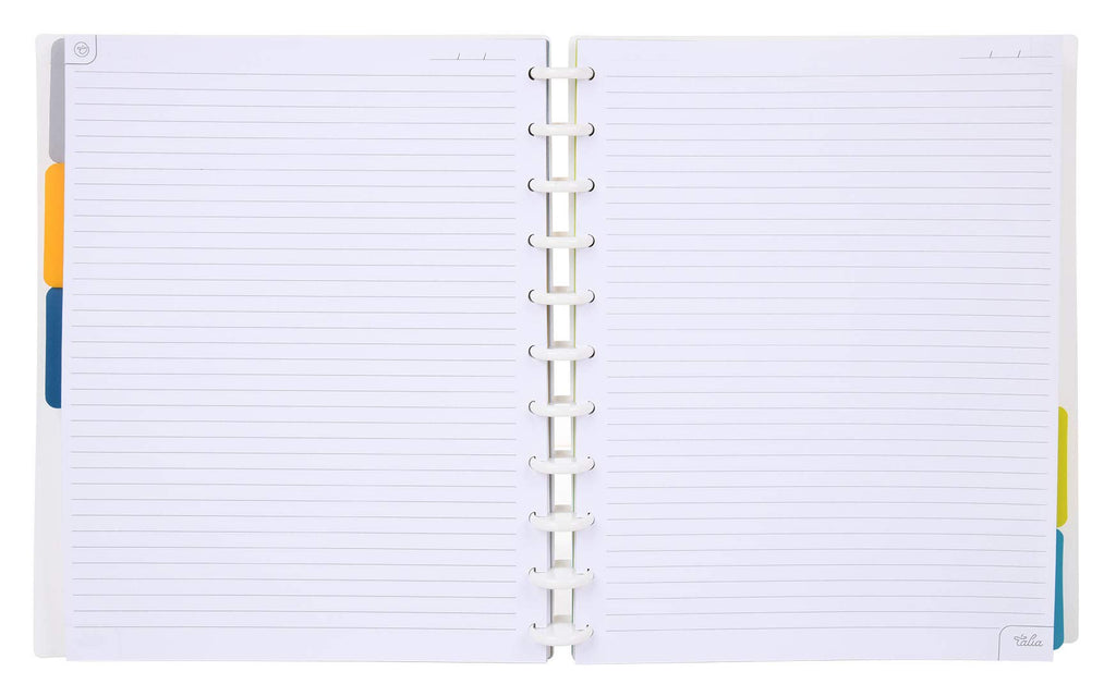 Talia Discbound Notebooks, Planner, Customizable, (Xbounce Gold, Junior (5.5In X 8.5In))