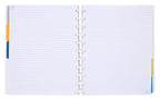 Talia Discbound Notebooks, Planner, Customizable, (Xbounce Gold, Junior (5.5In X 8.5In))