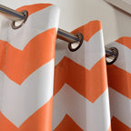 Melodieux Fashion Chevron Curtains For Living Room Dining Room, Darkening Blackout Grommet Top Window Drapes Soundproof Thermal