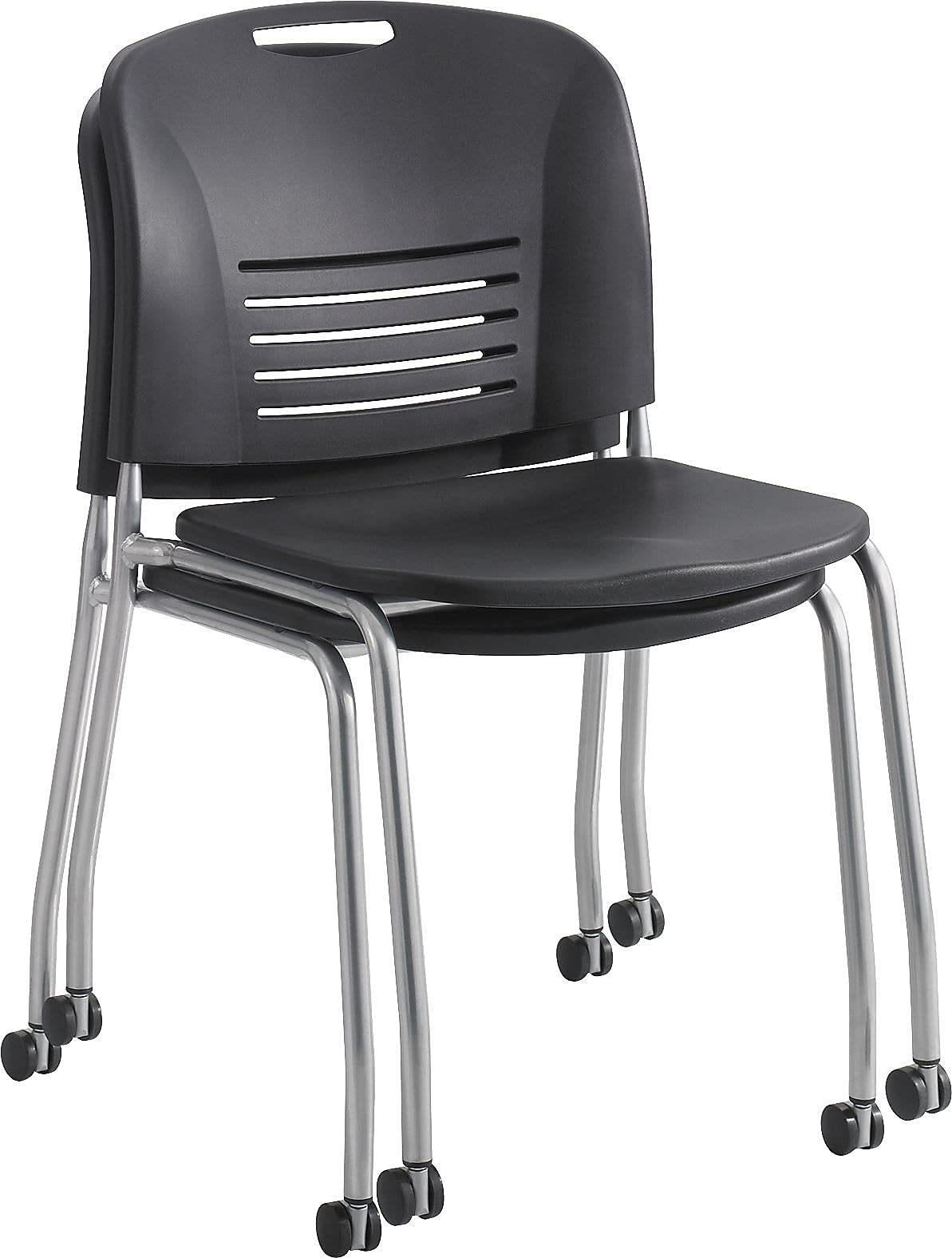 Safco Products 4291BL Vy Straight Leg Stack Chair - Thumbnail 2