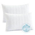 Meoflaw Cooling Pillows For Sleeping King Size Set Of 2,Shredded Memory Foam Bed Pillow With Pillow Case-Double Sided Material,A