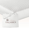 100% Cotton Organic Mattress Pad - Breathable & Cooling Mattress Protector Twin Size - Premium 300Gsm Quilted And Noiseless Mach
