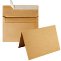 Wishop 50 Pack Self-Adhesive Envelopes With Fold Cards For Wedding Invitations, Greeting Cards, Baby Shower, Letter Mailing (Bro